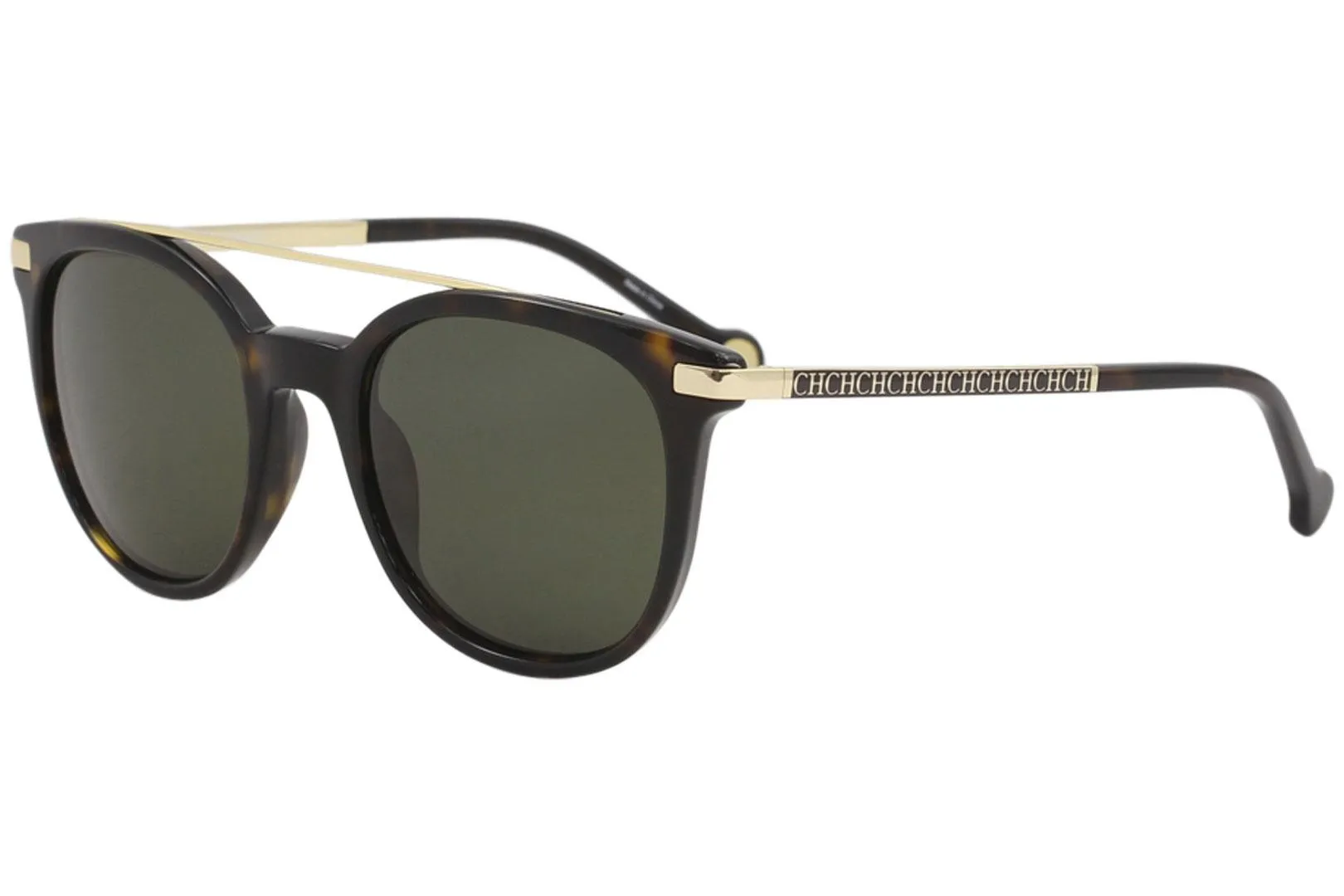 CH Carolina Herrera SHE690 SHE/690 0722 Dark Havana Square Sunglasses 50mm