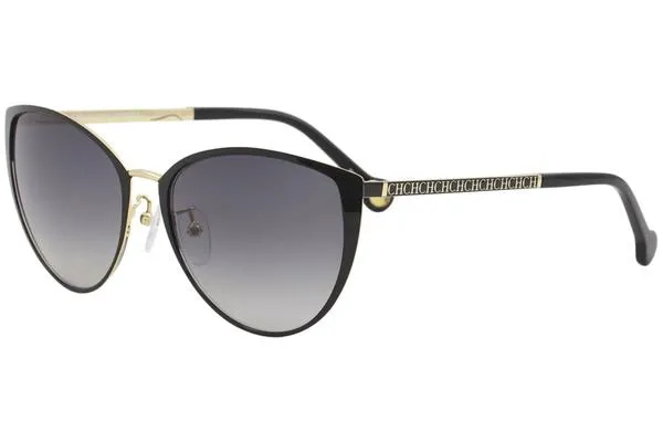 CH Carolina Herrera Women's SHE087 SHE/087 0F47 White Cat Eye Sunglasses 56mm