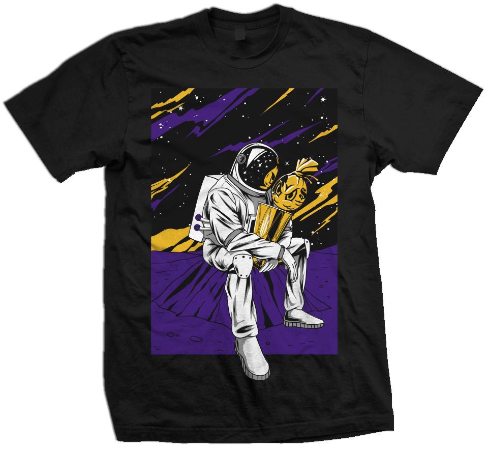 Champion In The Stars - Black T-Shirt