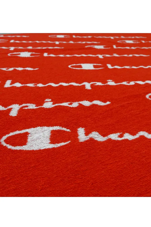 Champion Logo Beach Towel Red