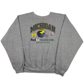 Champion Michigan FedEx Orange Bowl Crewneck Sweatshirt Grey