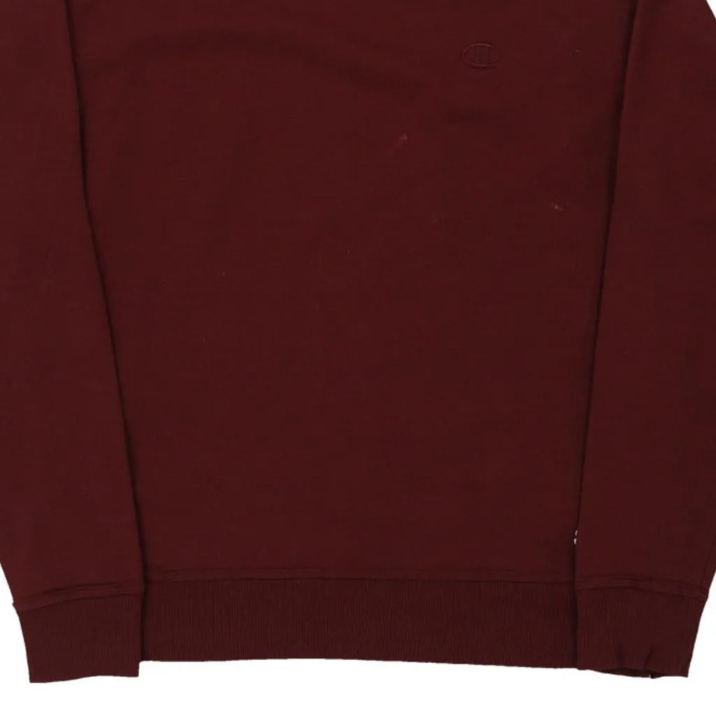 Champion Sweatshirt - Medium Burgundy Cotton Blend