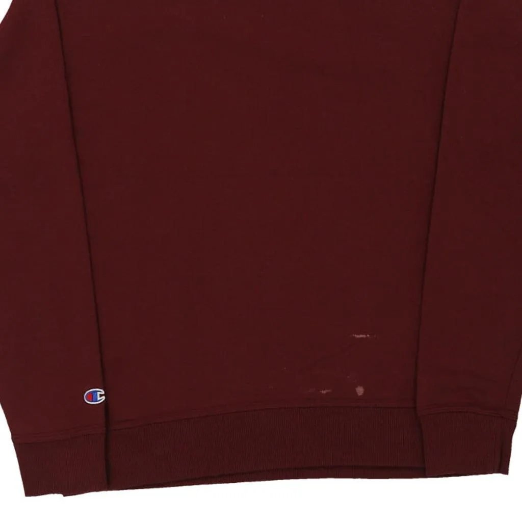 Champion Sweatshirt - Medium Burgundy Cotton Blend