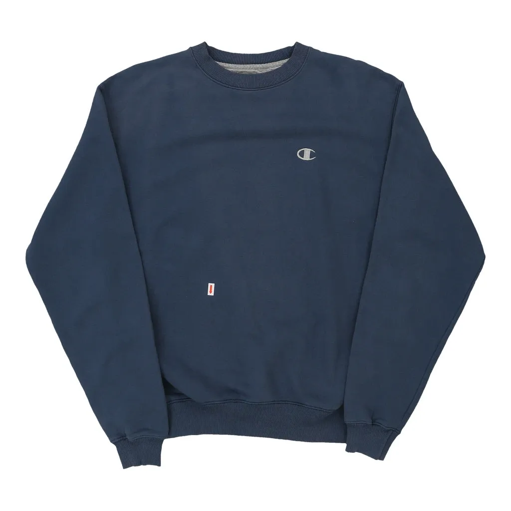 Champion Sweatshirt - Medium Navy Cotton Blend