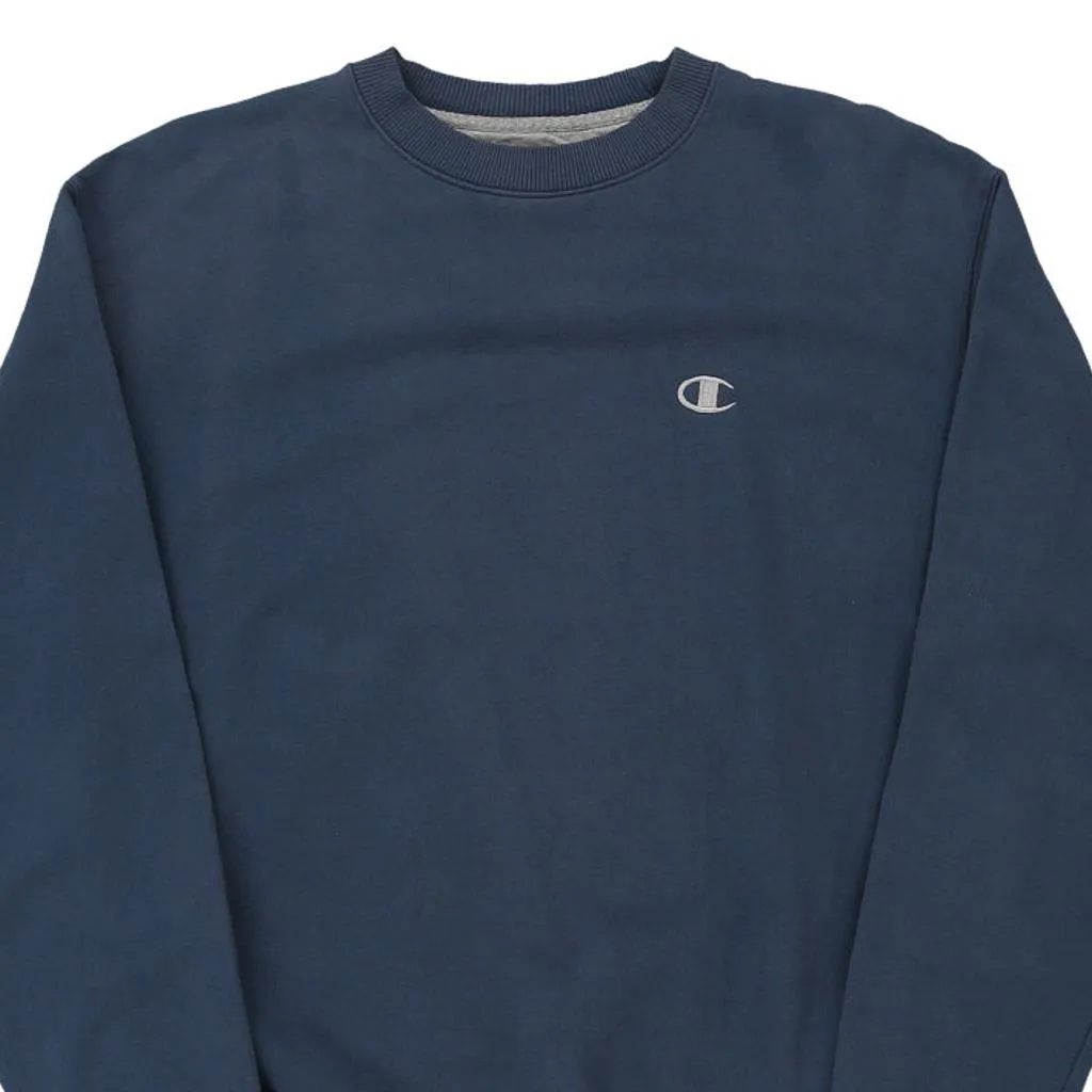 Champion Sweatshirt - Medium Navy Cotton Blend