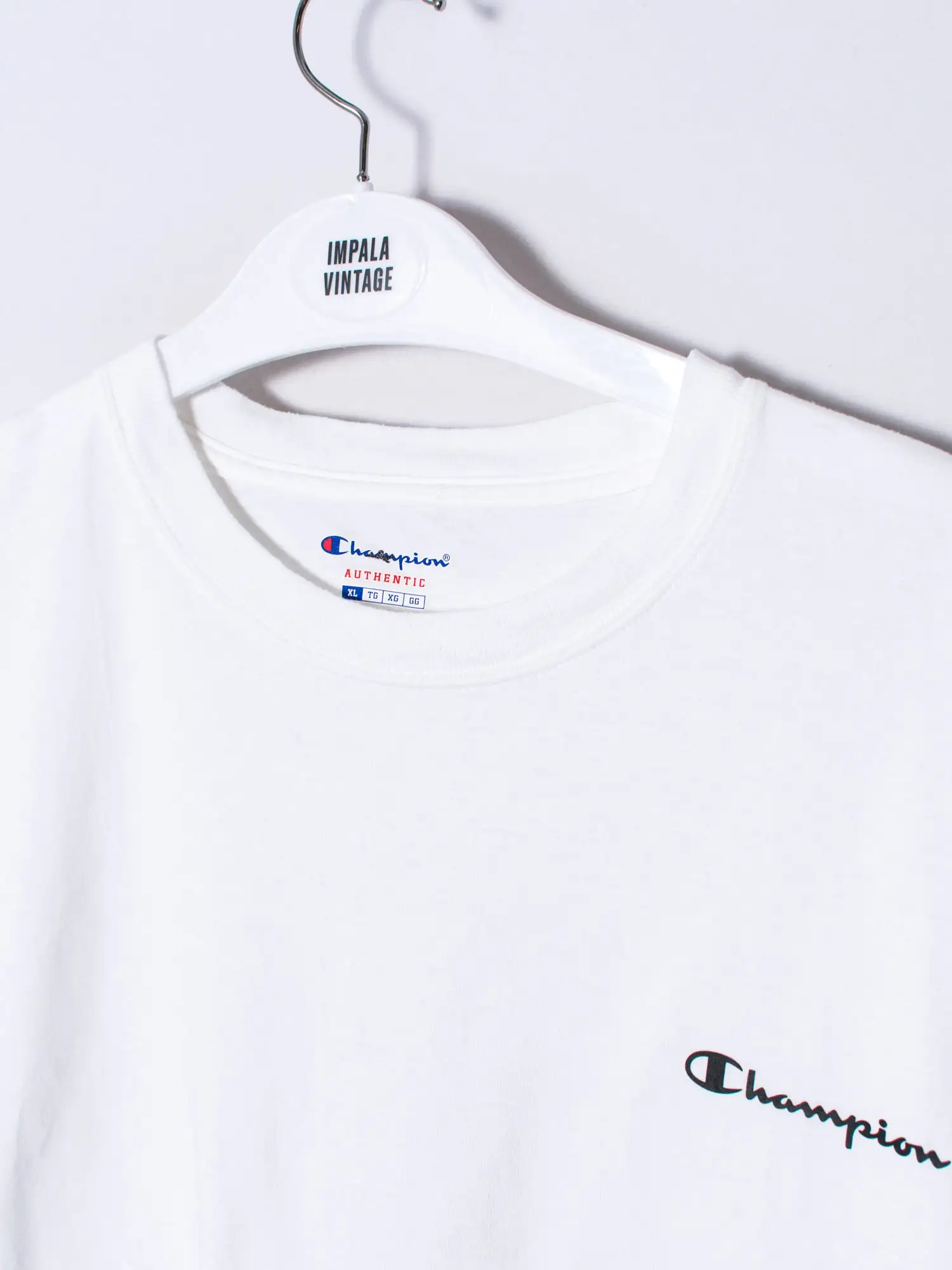 Champion White Cotton Tee