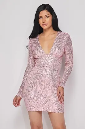 Chanel Sequin Mini Dress - Pink