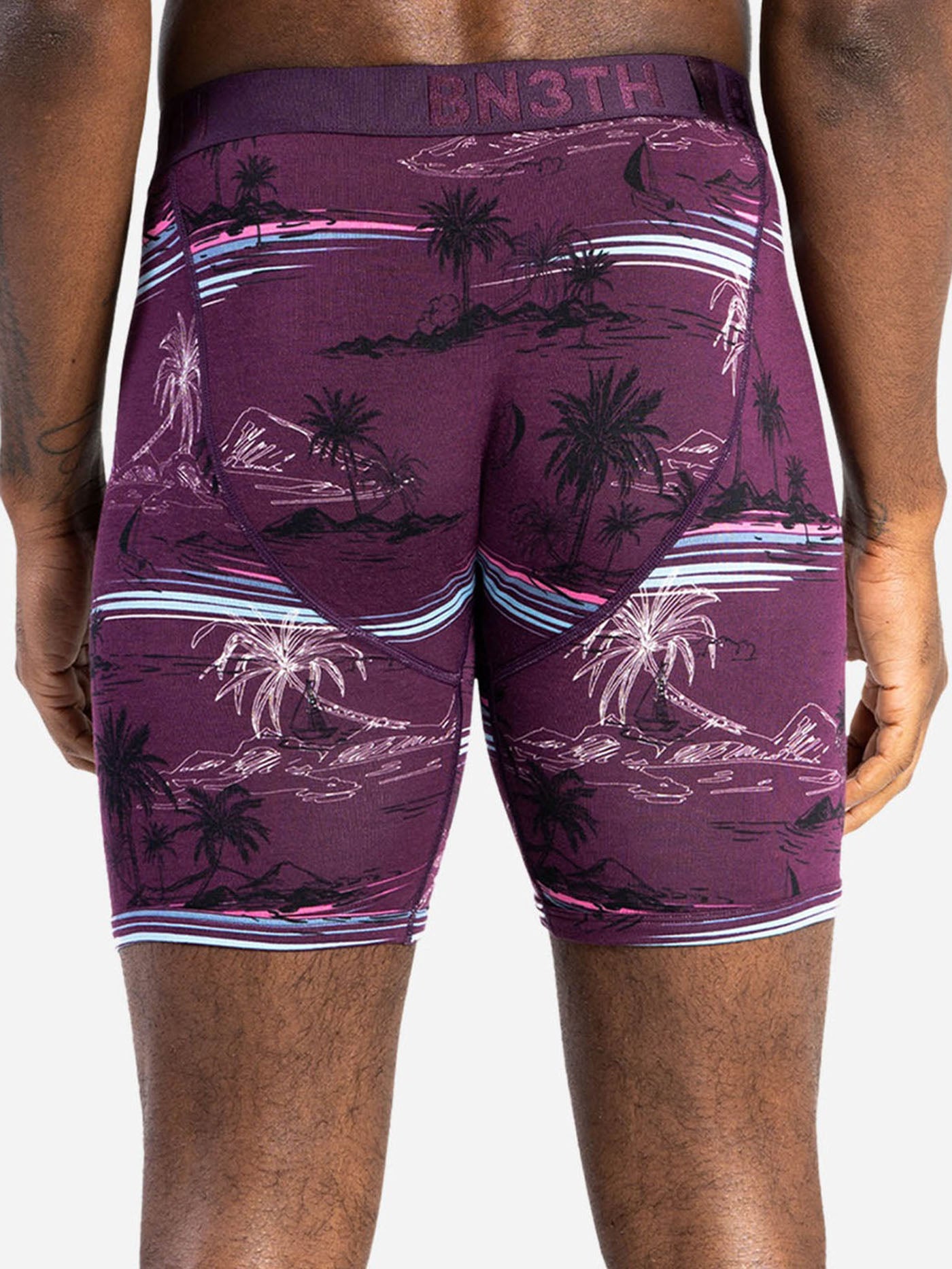 Classic Print Take Me There Cabernet Boxer