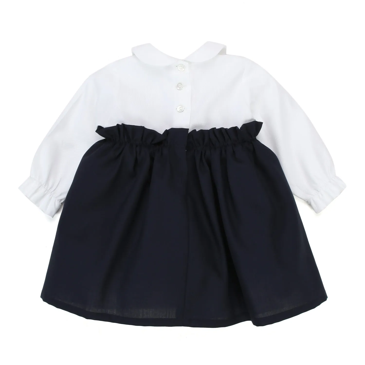 Colibri White And Blue Newborn Mini Dress