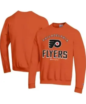 Cutter & Buck Men's NHL Philadelphia Flyers Eco Powerblend Crewneck Sweatshirt