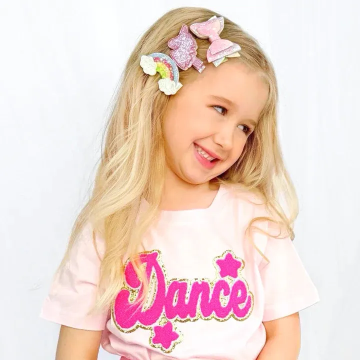 Dance Script Patch T-Shirt- Ballet