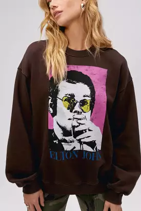 Day Dreamer: Elton John Heart Glasses Sweatshirt