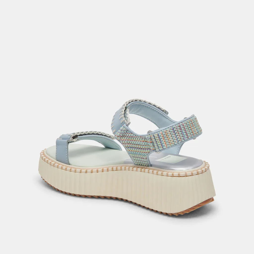 DEBRA SANDALS LIGHT BLUE KNIT– Dolce Vita 6940496298050