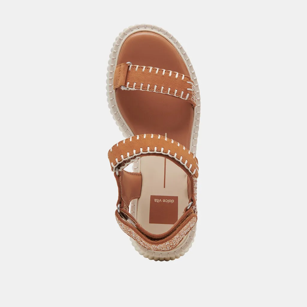 DEBRA SANDALS TAN MULTI NUBUCK– Dolce Vita 6944636403778