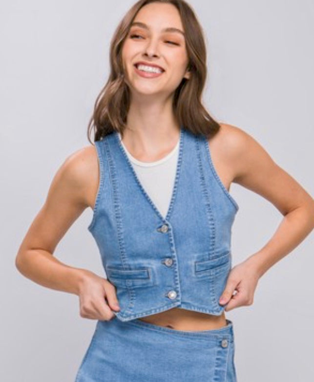 Denim vest