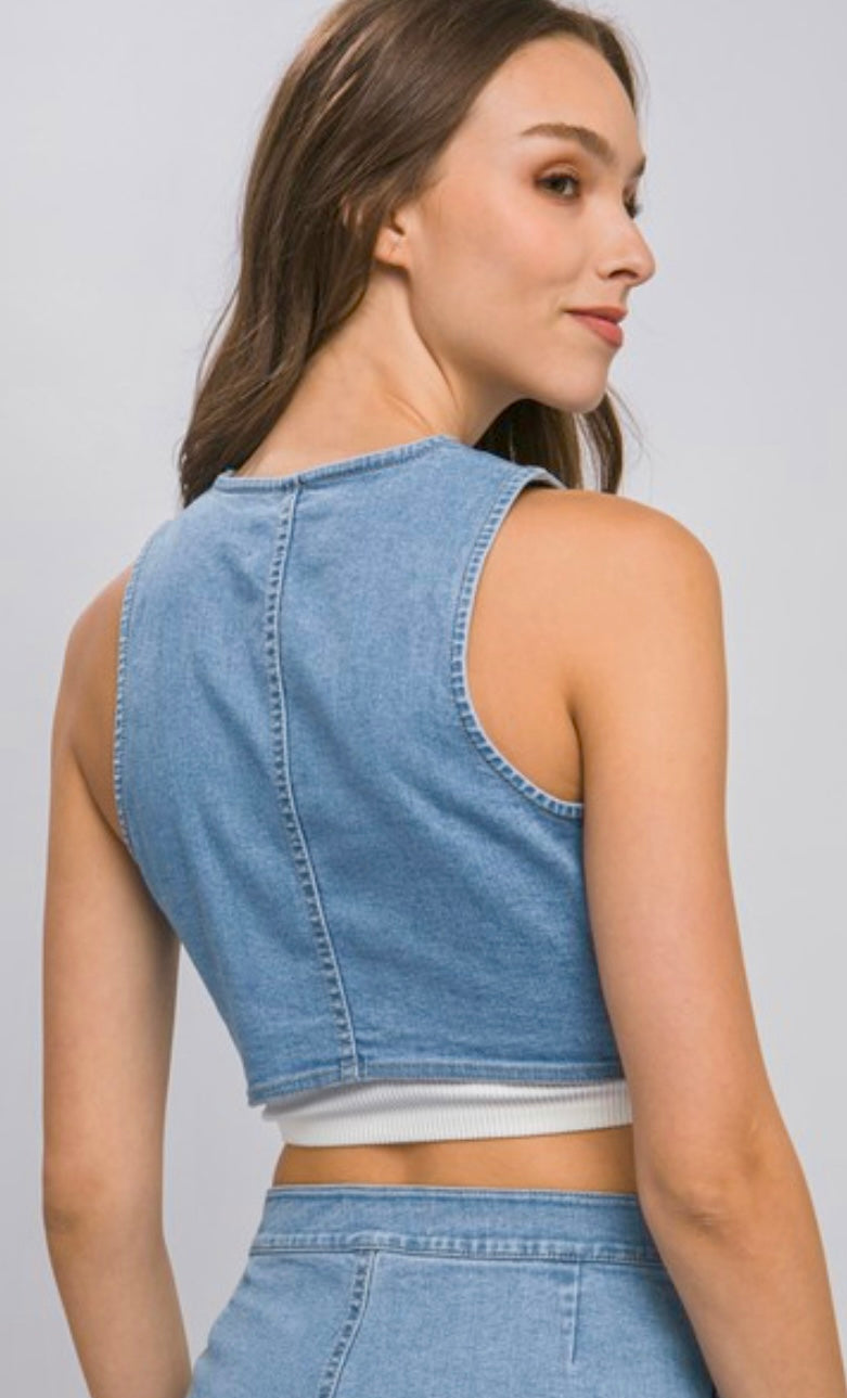 Denim vest