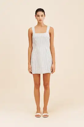 DIANA MINI DRESS - SEAGRASS STRIPE