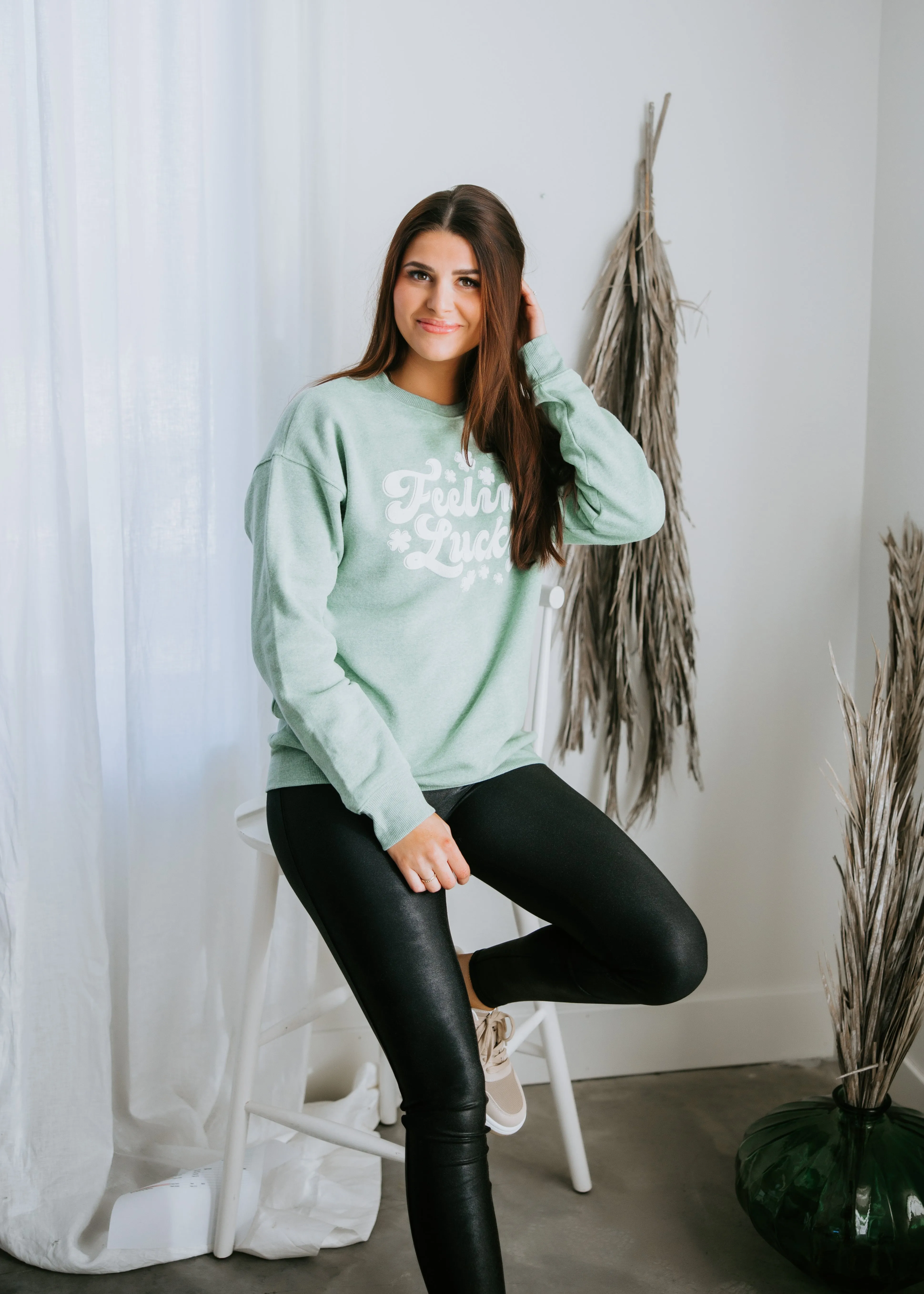 Feeling Lucky Graphic Sweatshirt