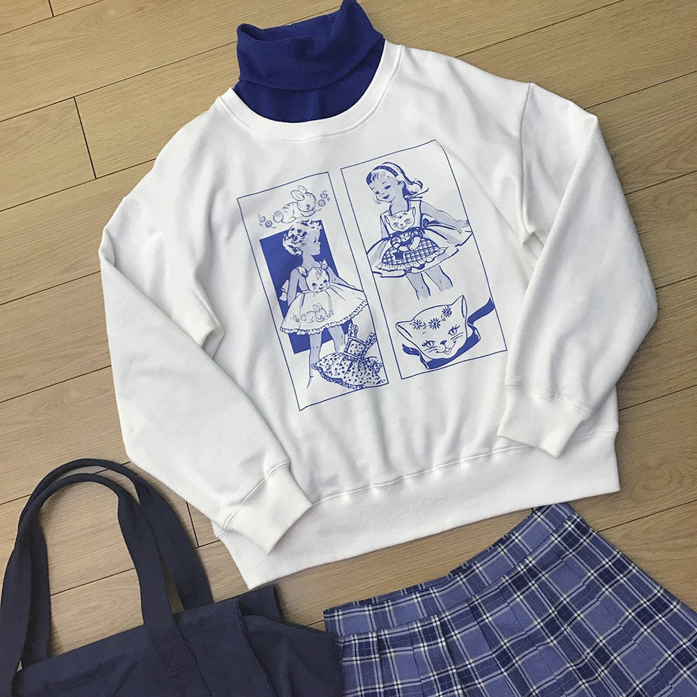 “FUNNY PRINTING” SWEATSHIRT BY21254