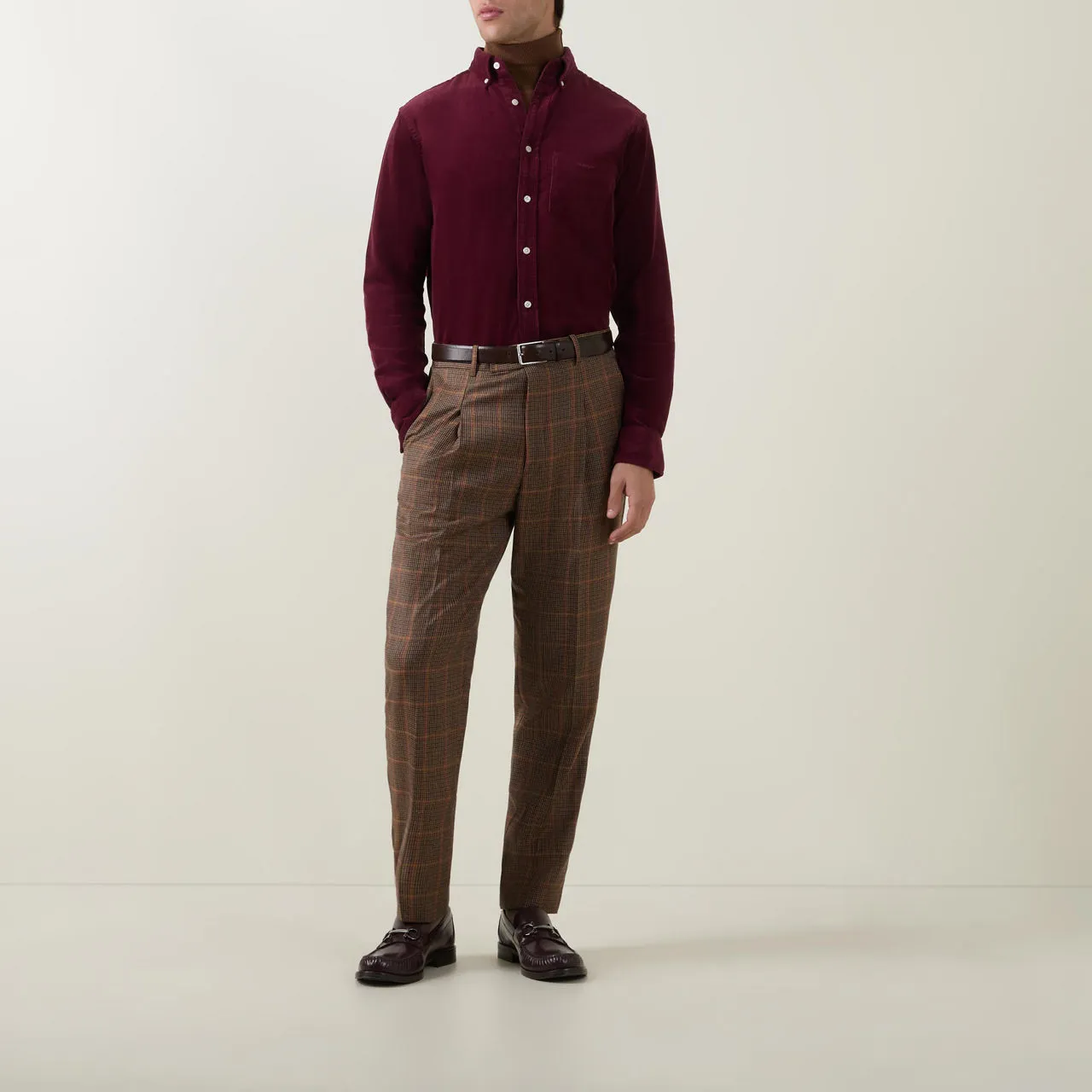 GANT Corduroy Regular-Fit Casual Shirt - Wine