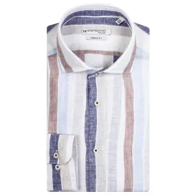 Giordano Pure Linen Striped Casual Shirt 417846