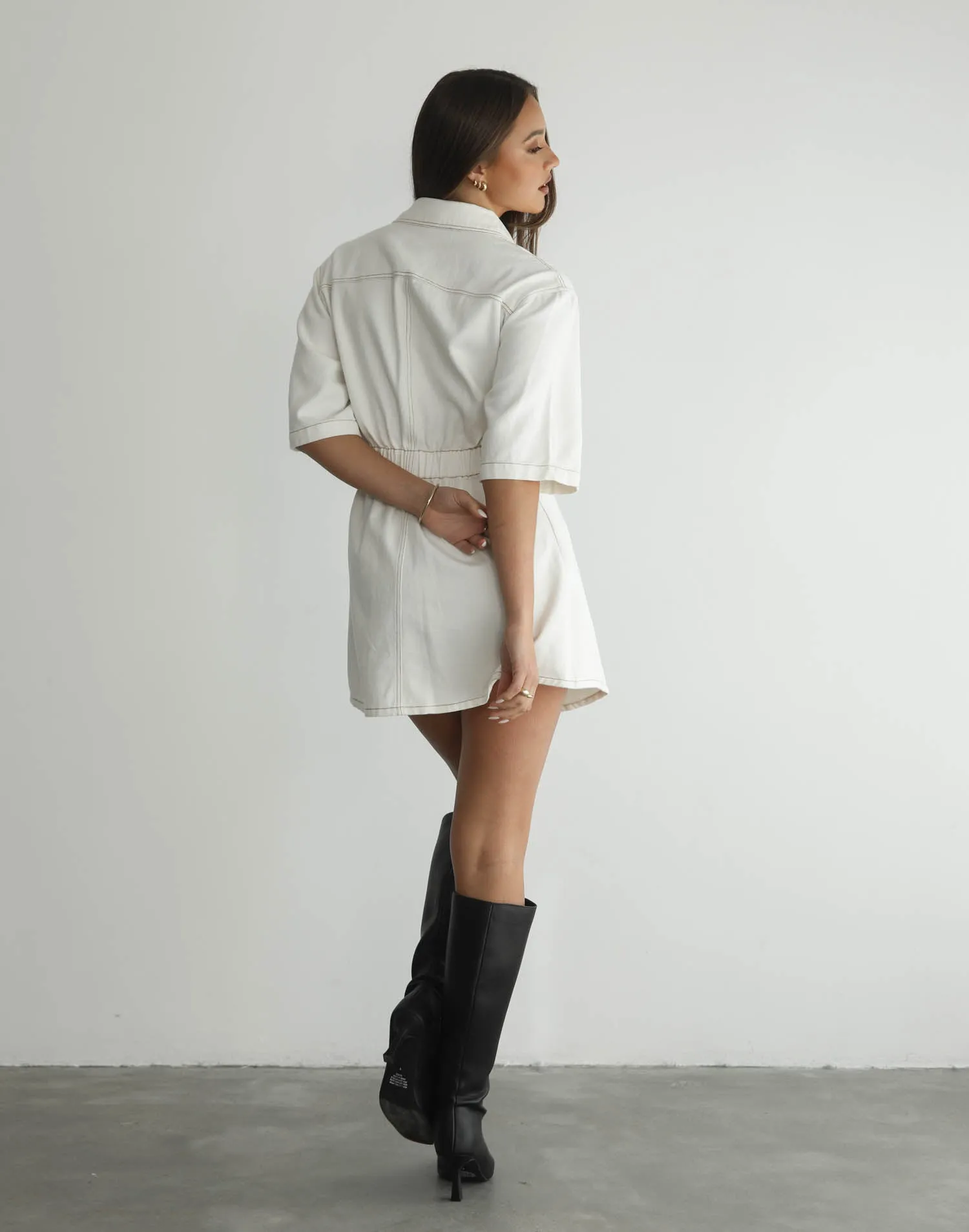 Hadid Mini Dress (White)