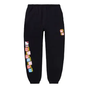 HELLO KITTY BLOCKS SWEATPANTS (BLACK)