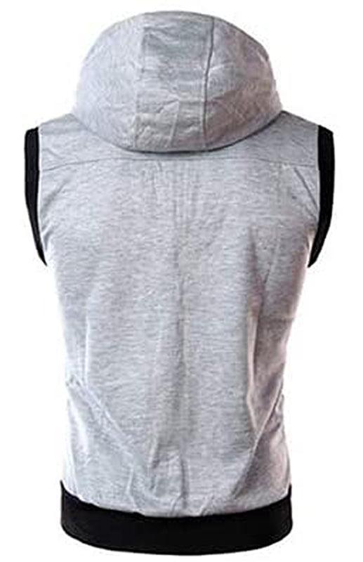 Hooded Sleeveless Men Vests