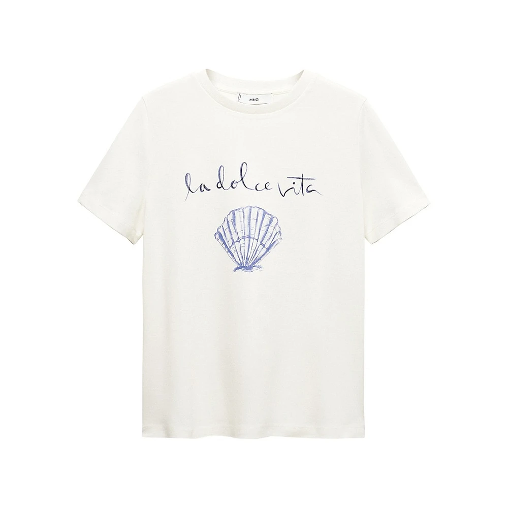 Hudson's Bay Rin La Dolce Vita Graphic Cotton T-Shirt