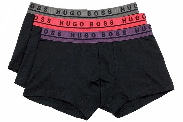 Hugo Boss Men's 3-Pc FN Solid Boxers Underwear