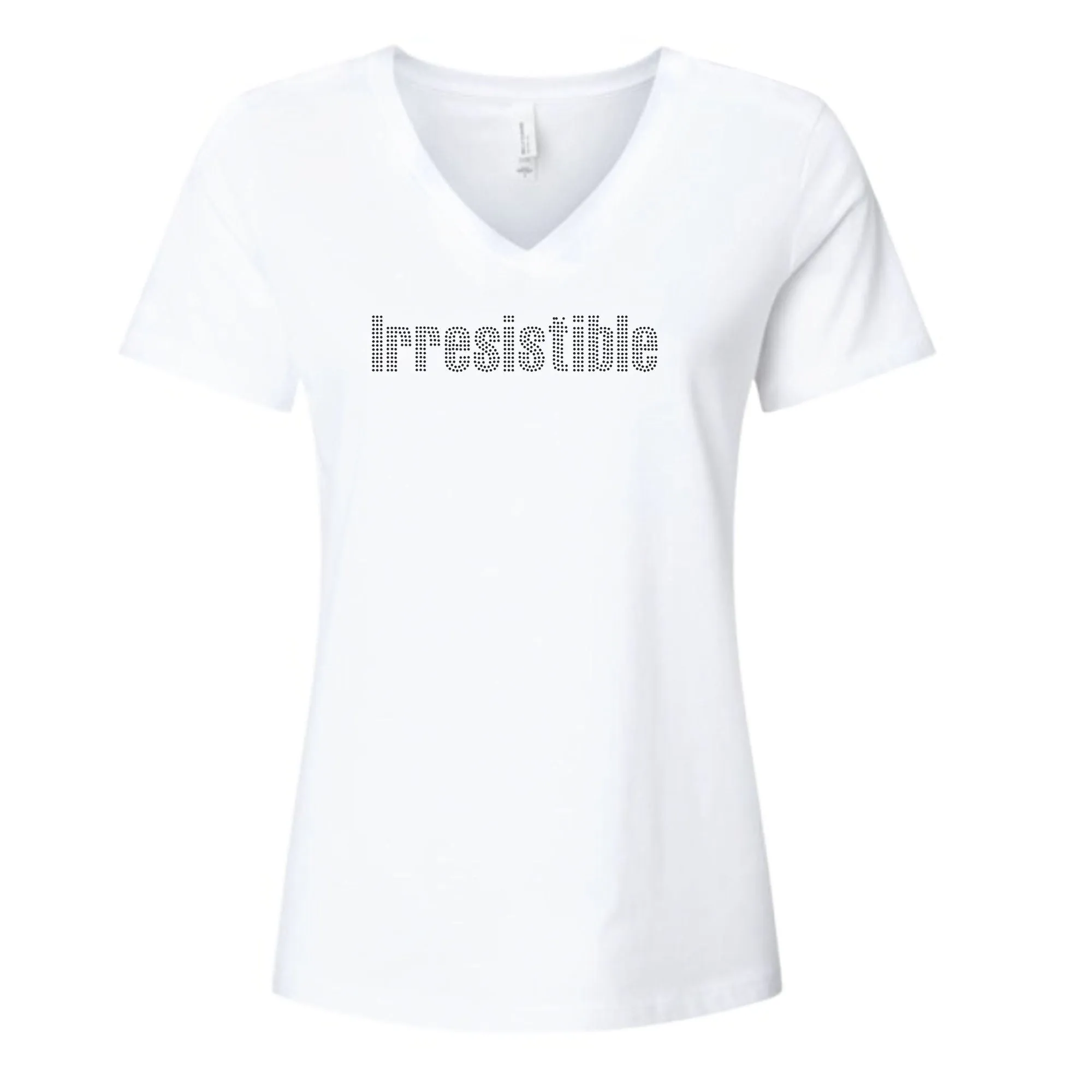 Irresistible Rhinestone Self Expression T Shirt