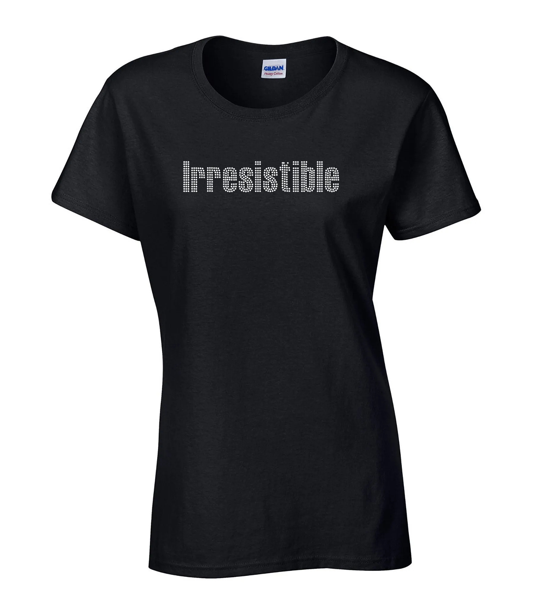 Irresistible Rhinestone Self Expression T Shirt