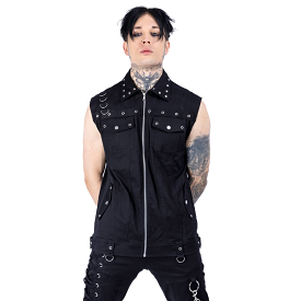 ISAIAS VEST - BLACK