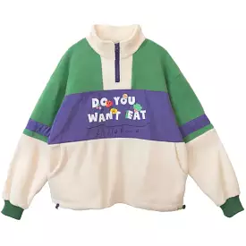 JAPANESE CHILDHOOD STITCHING Plush SWEATSHIRT BY50007