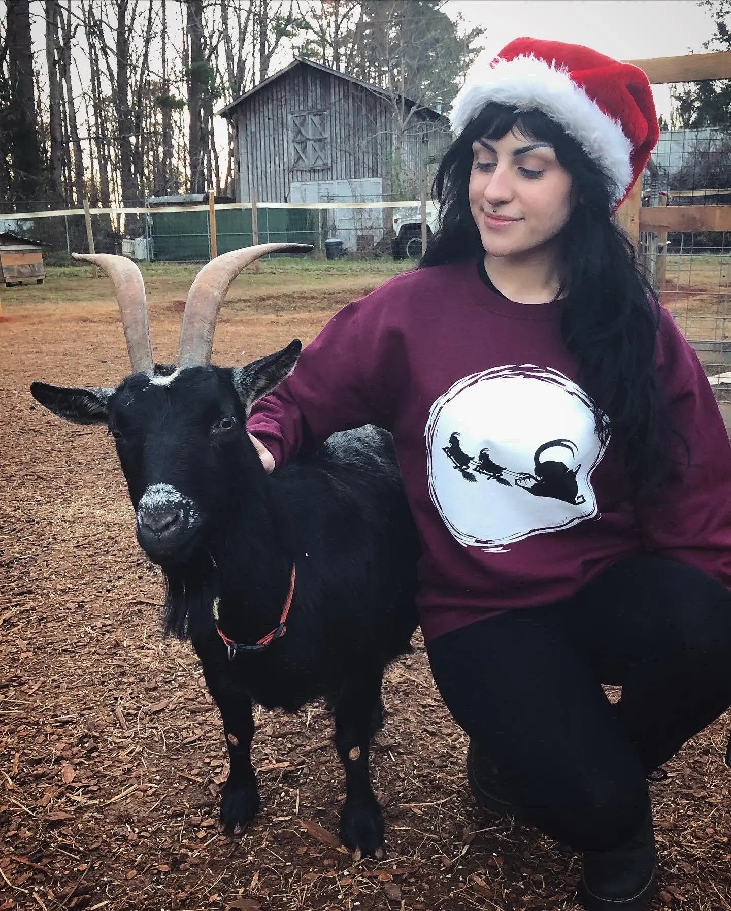 Krampusnacht Flight - Unisex Holiday Krampus Sweatshirt