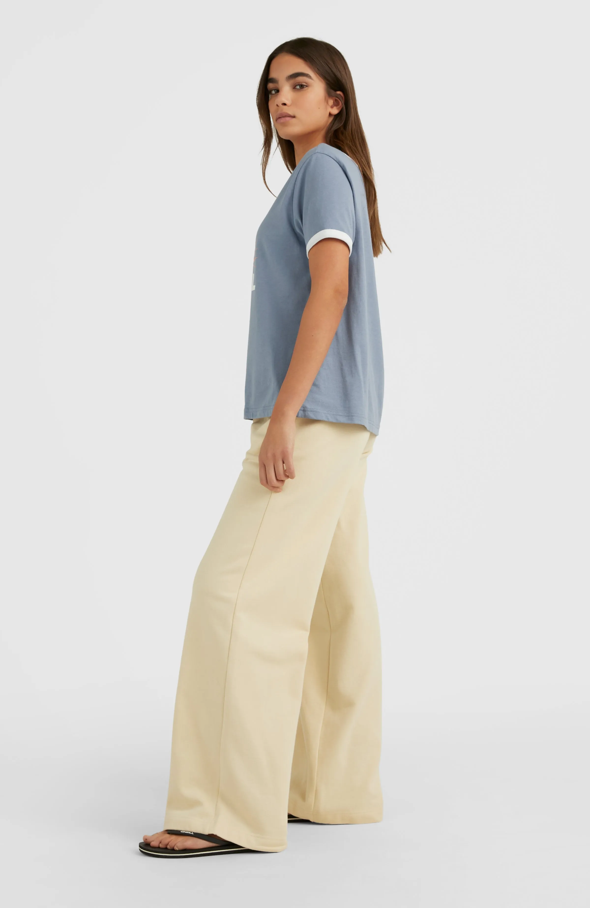 Lulu Wide Leg High-Waist Sweatpants | Bleached Sand