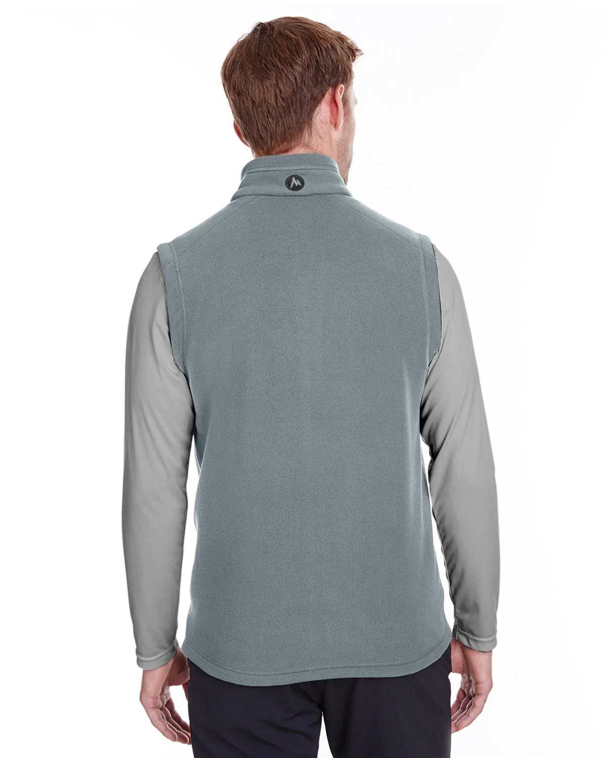 Marmot Rocklin Fleece Branded Vests, Steel Onyx