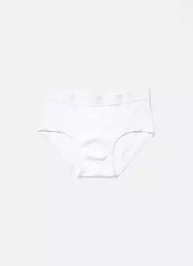 Men's Sea Island Cotton Briefs in White