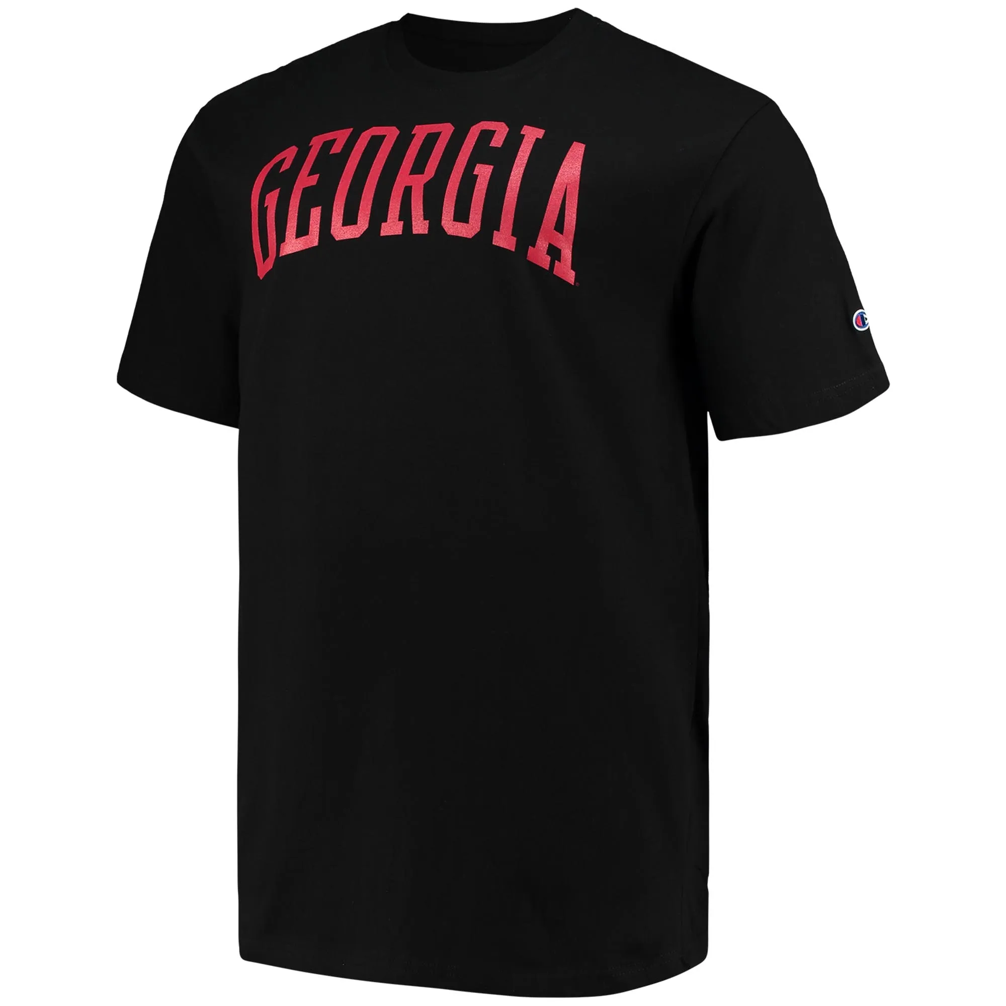 Men's Champion Black Georgia Bulldogs Big & Tall Arch Team Logo T-Shirt