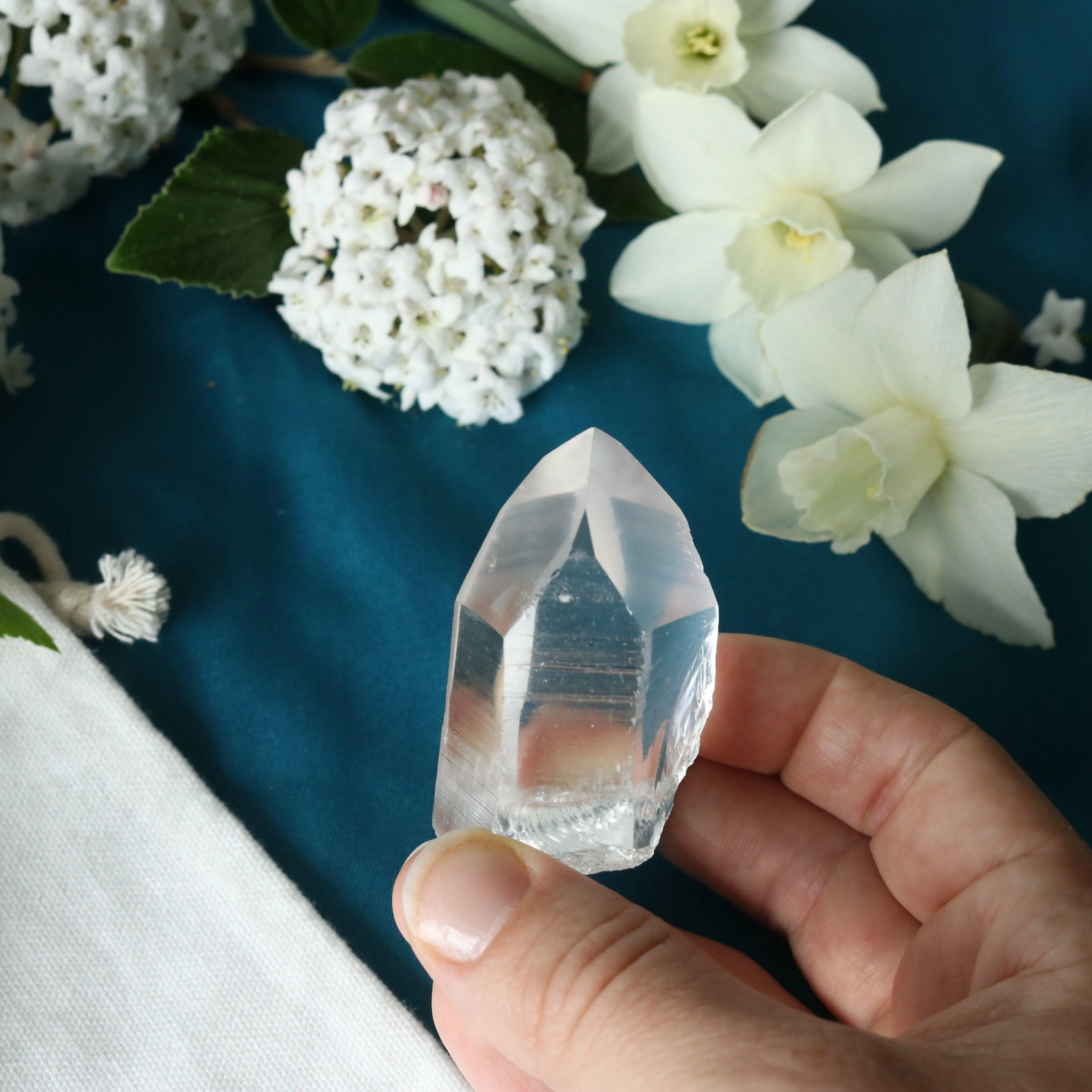 Natural Lemurian Quartz Point from Brazil