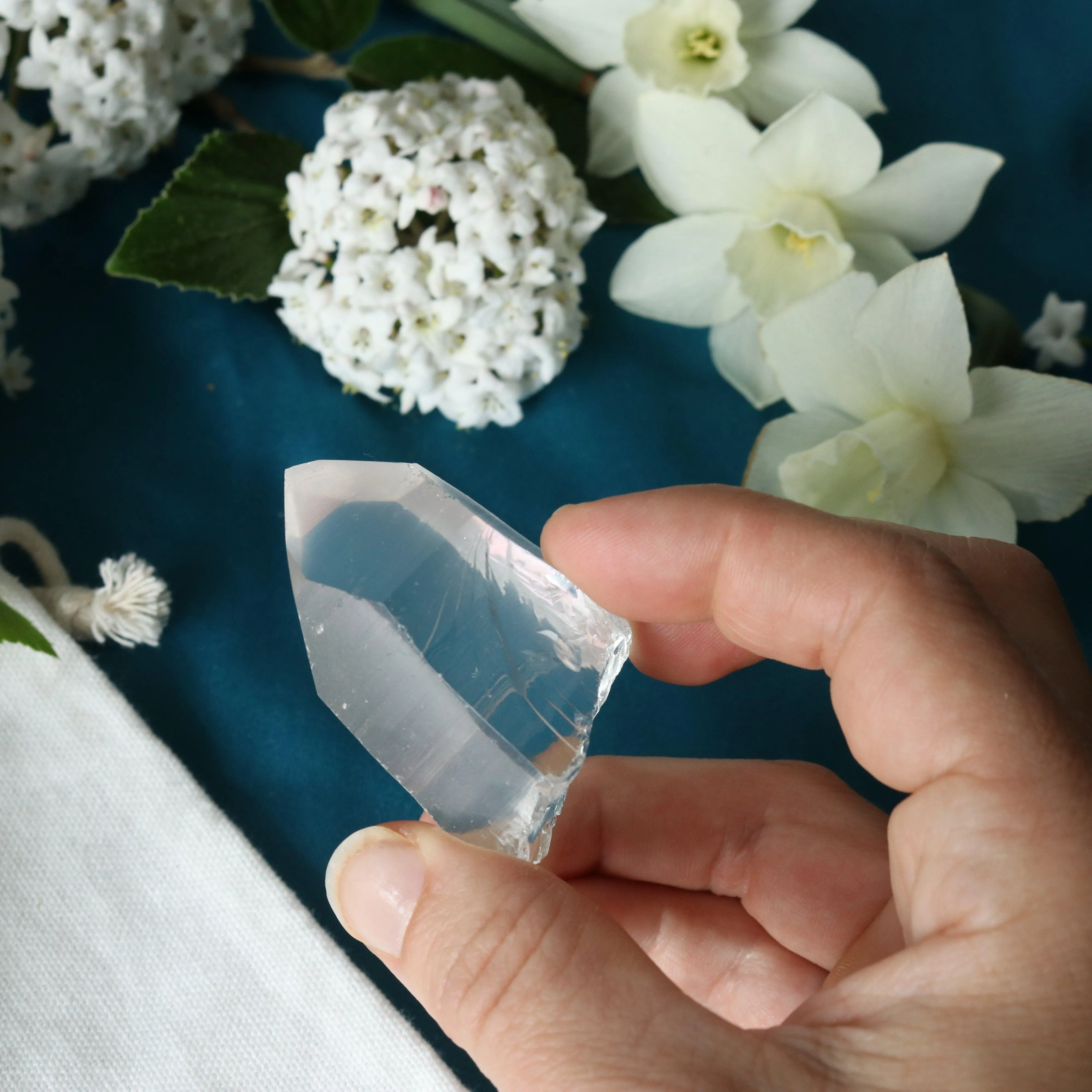 Natural Lemurian Quartz Point from Brazil