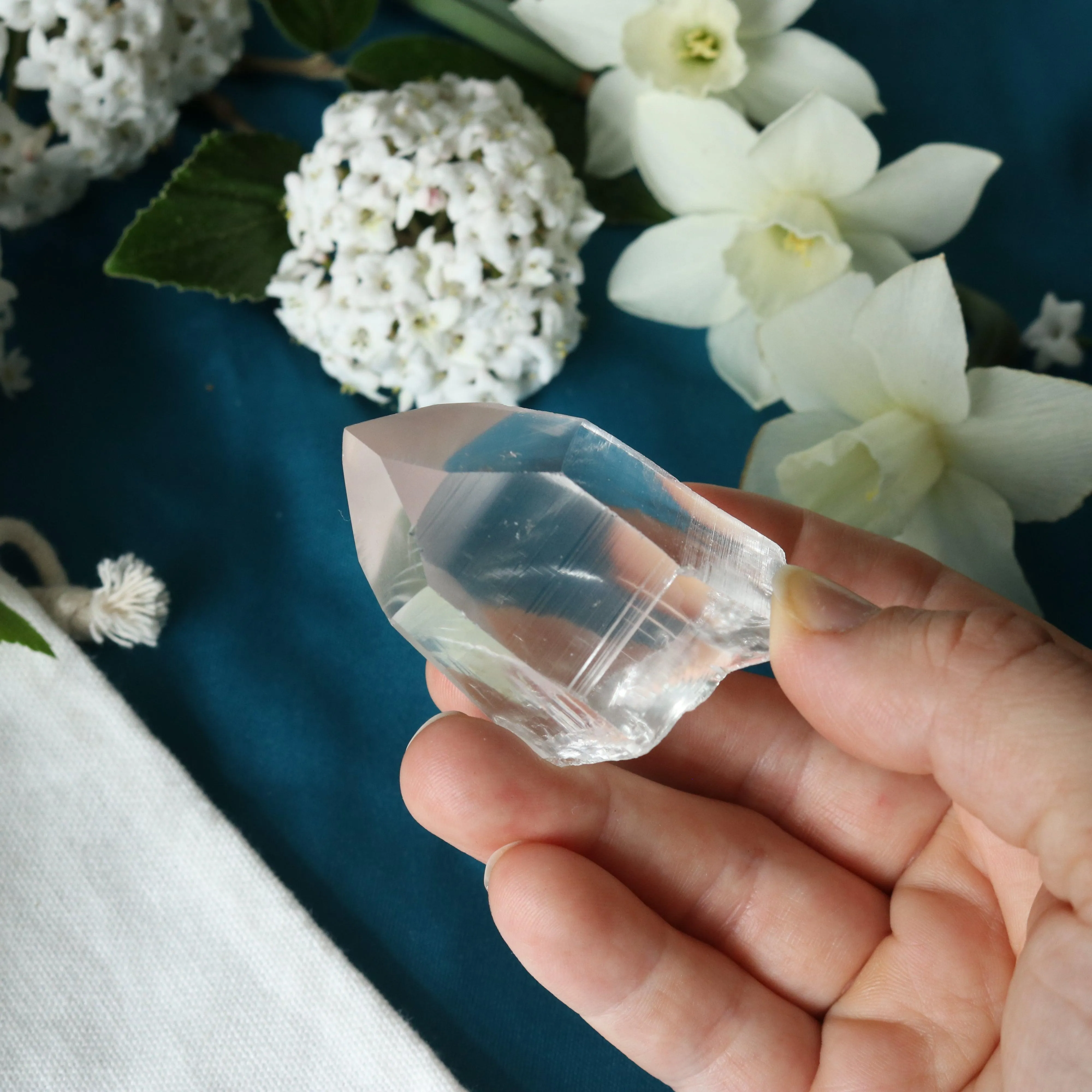 Natural Lemurian Quartz Point from Brazil