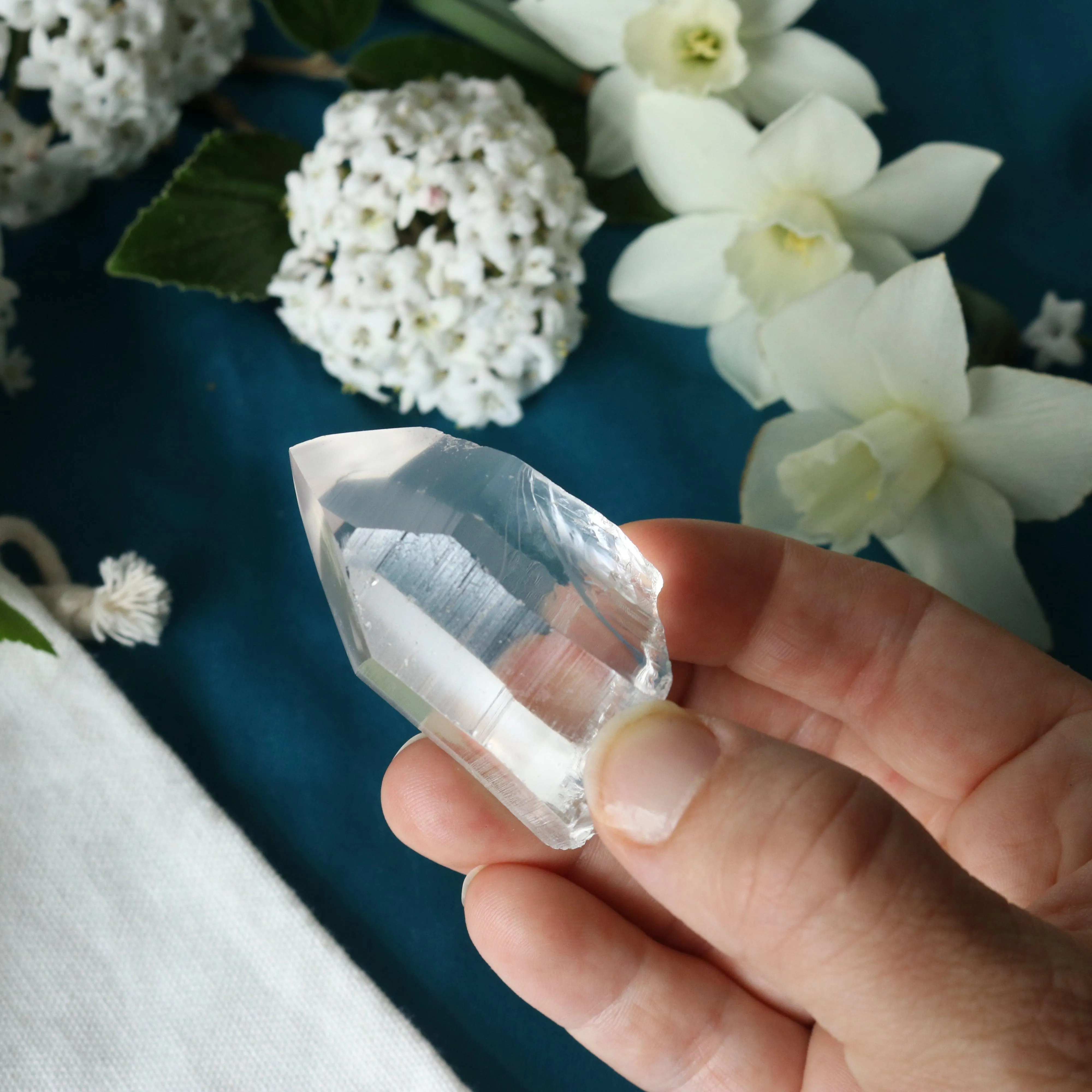 Natural Lemurian Quartz Point from Brazil