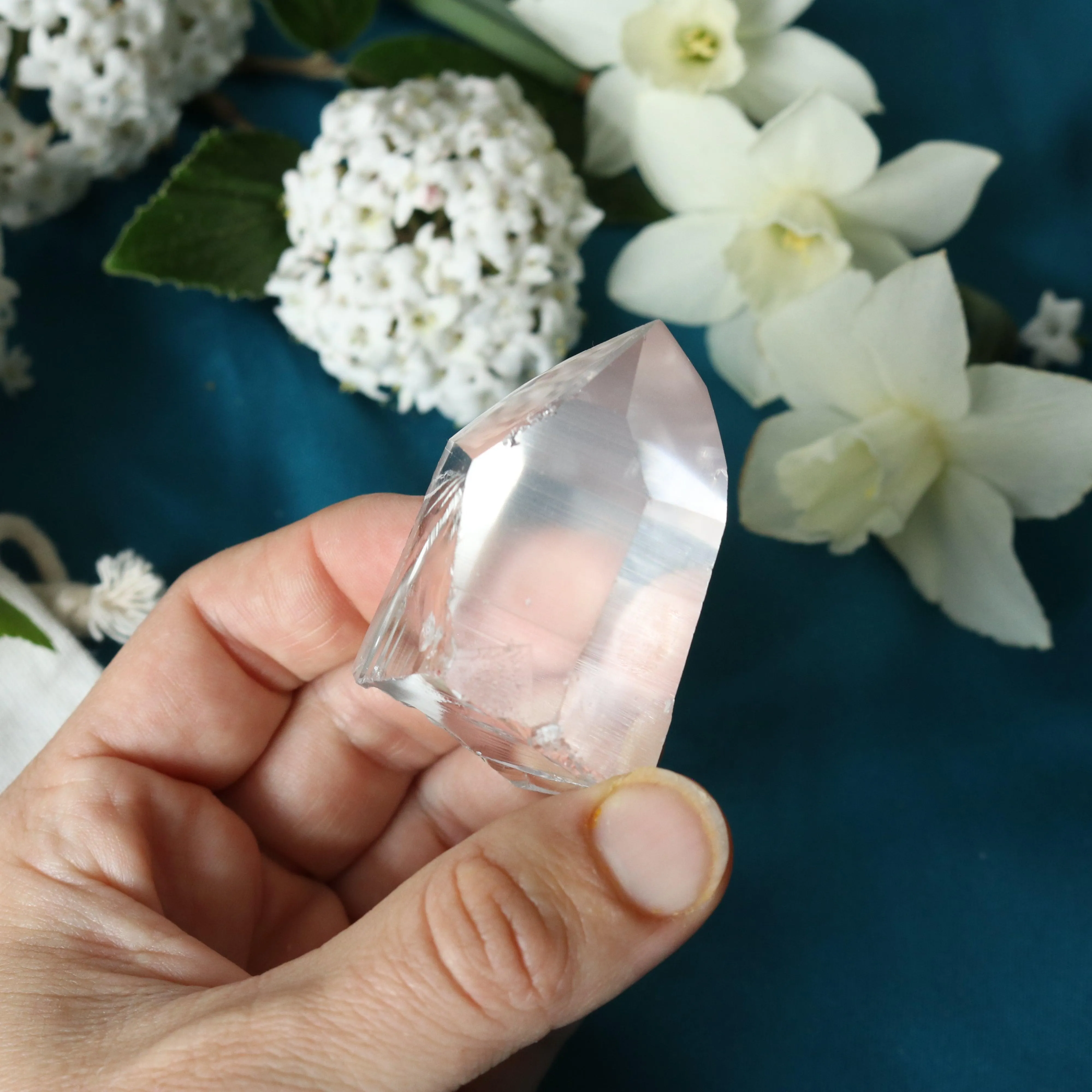 Natural Lemurian Quartz Point from Brazil