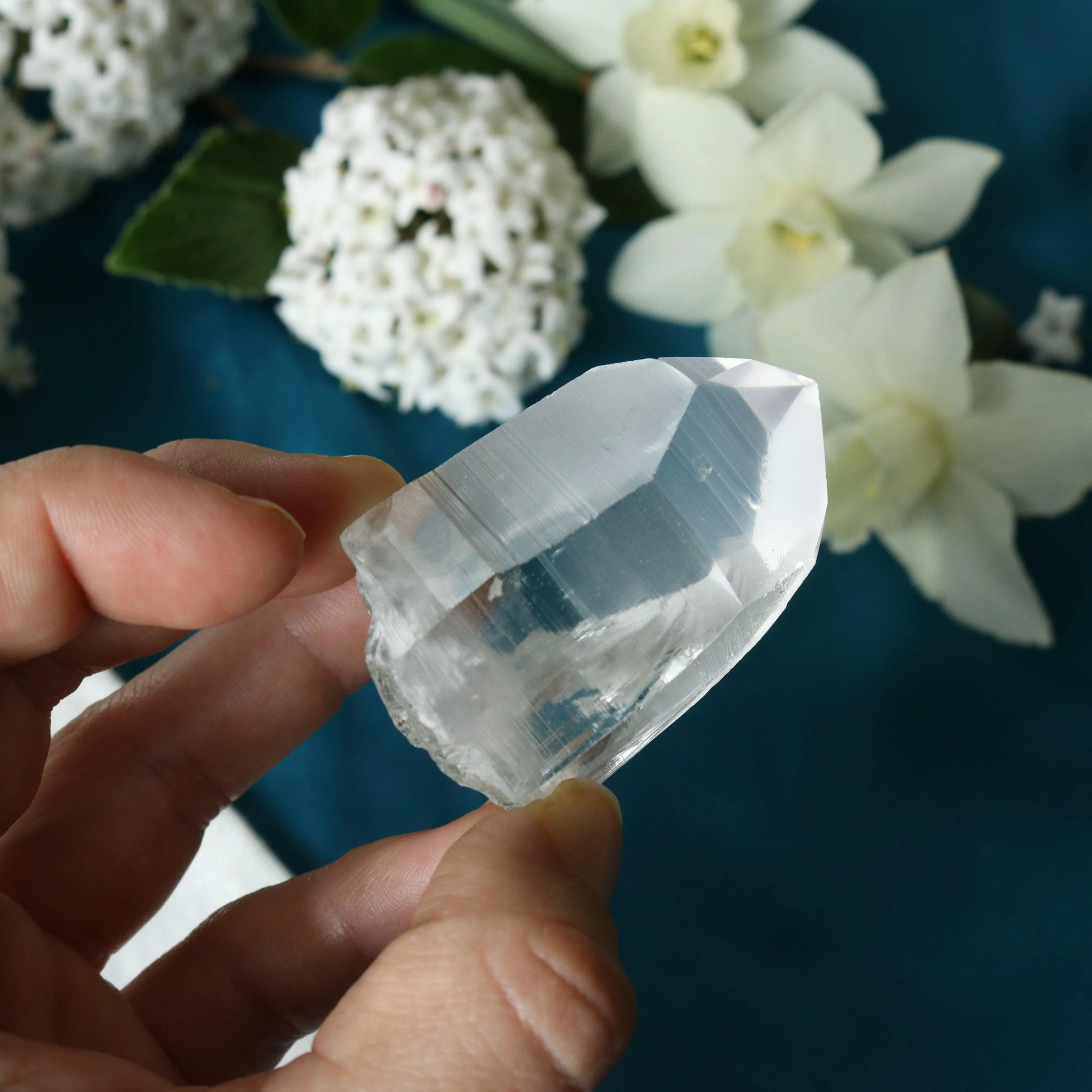 Natural Lemurian Quartz Point from Brazil