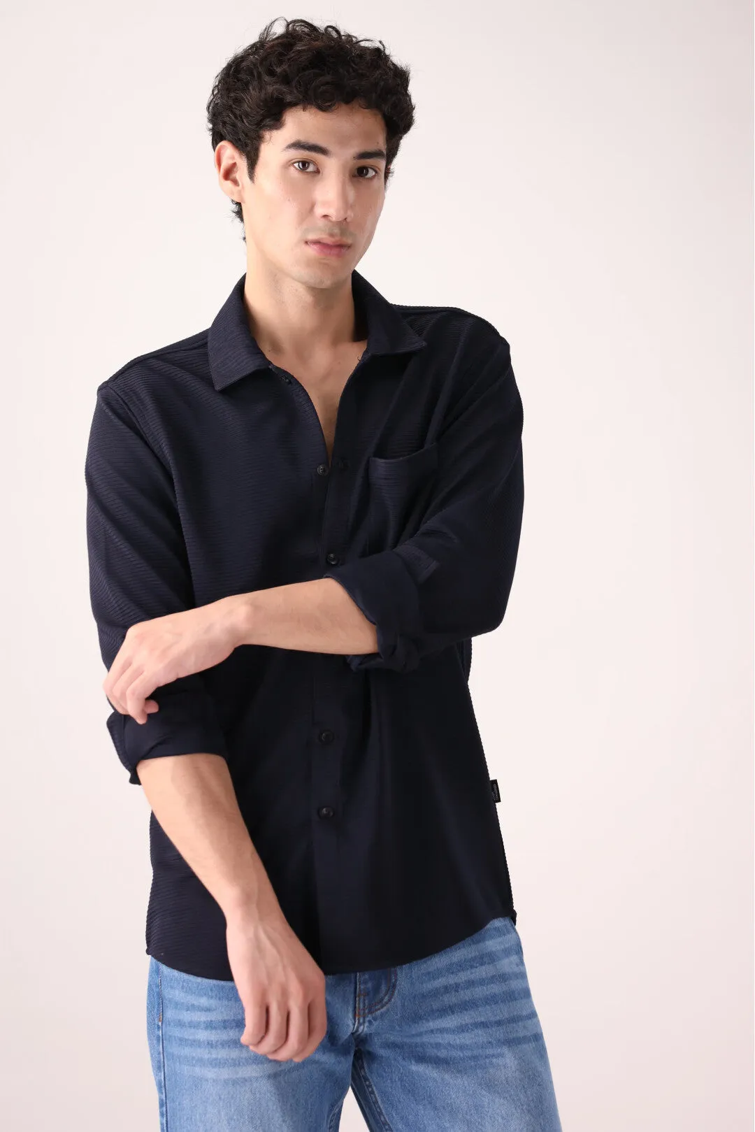 Navy Casual Shirt