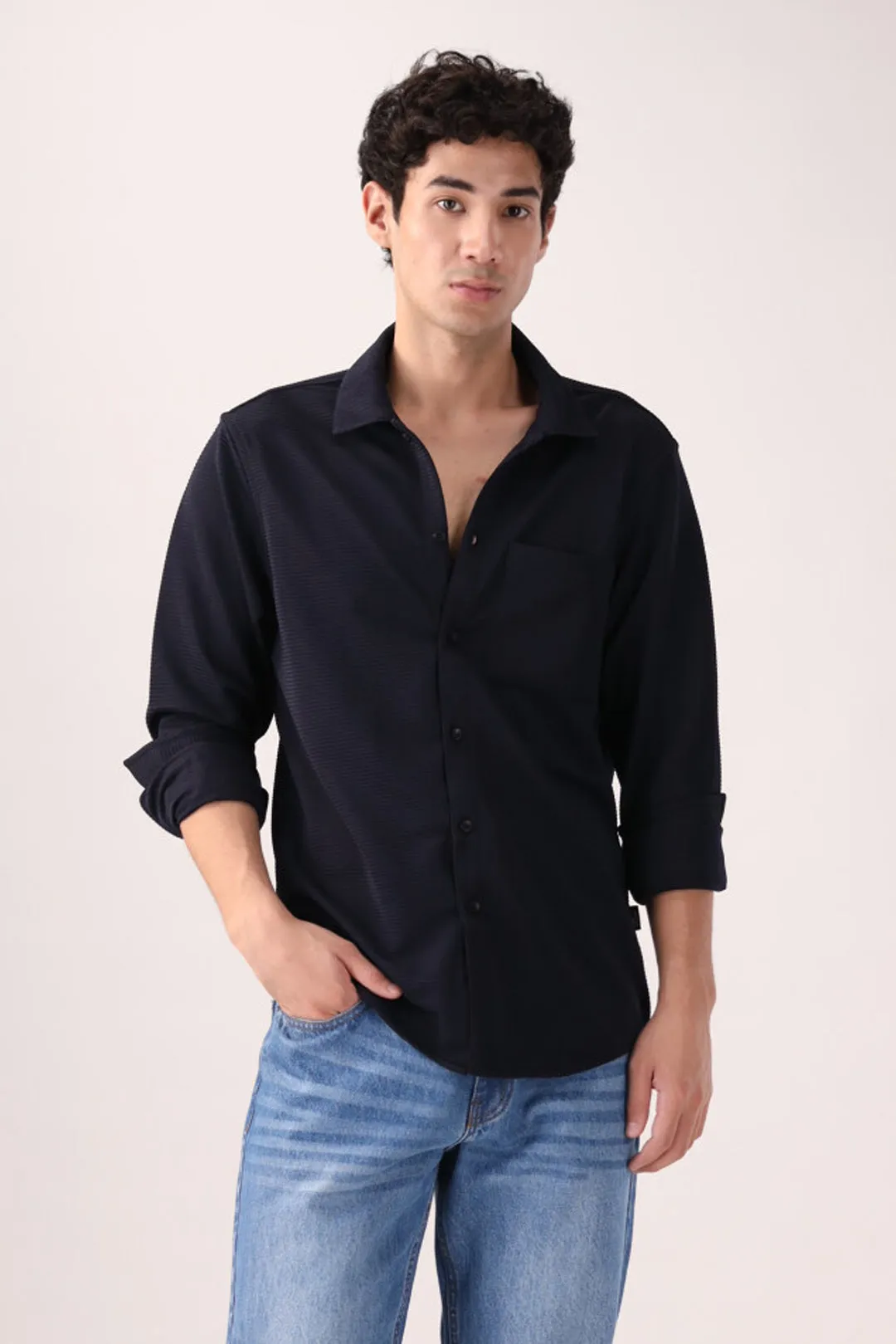 Navy Casual Shirt