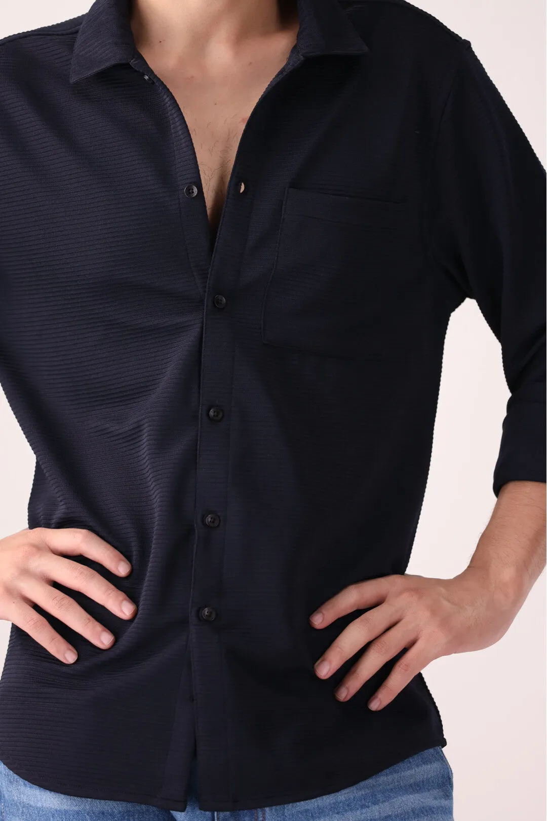 Navy Casual Shirt