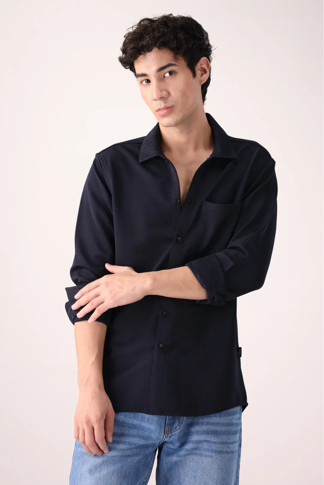 Navy Casual Shirt