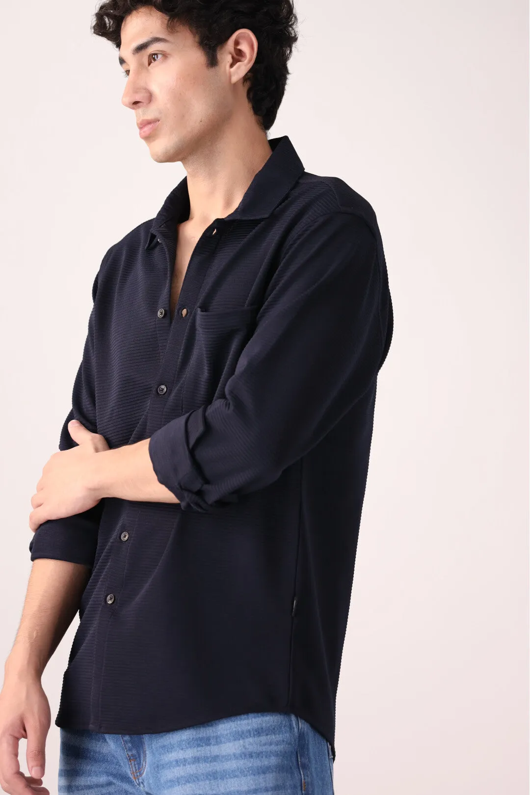 Navy Casual Shirt